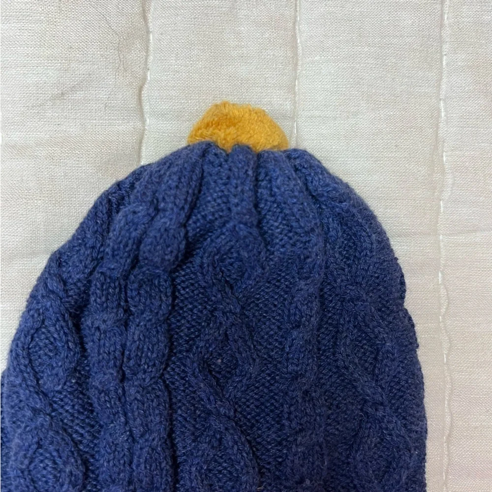 Dozer Manny Cable Knit Beanie in Navy Size 0-12 Months